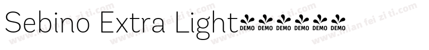 Sebino Extra Light字体转换